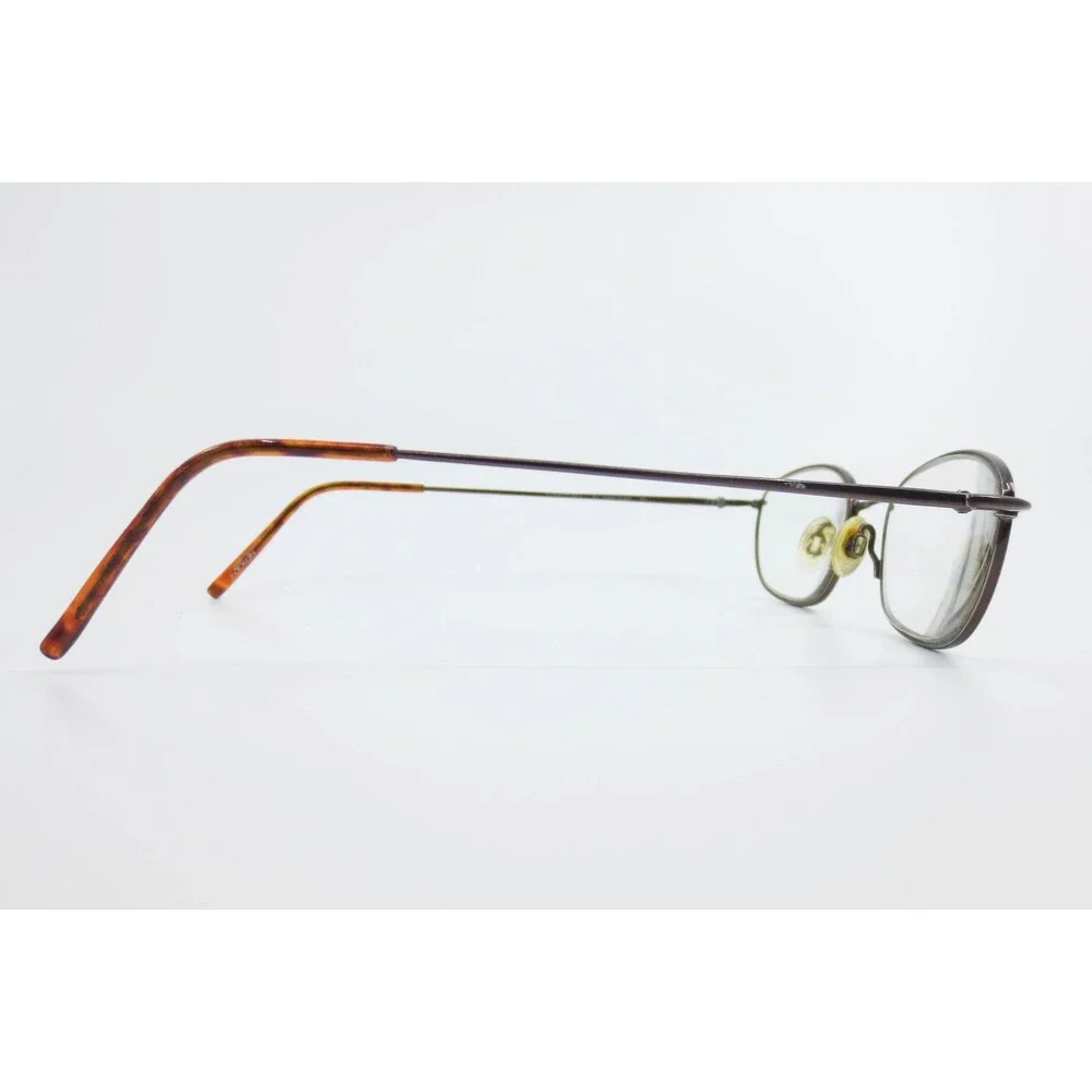 Flexon by Marchon 601 Coffee Brown Oval Eyeglass Frames 52-19-145 Mens Womens